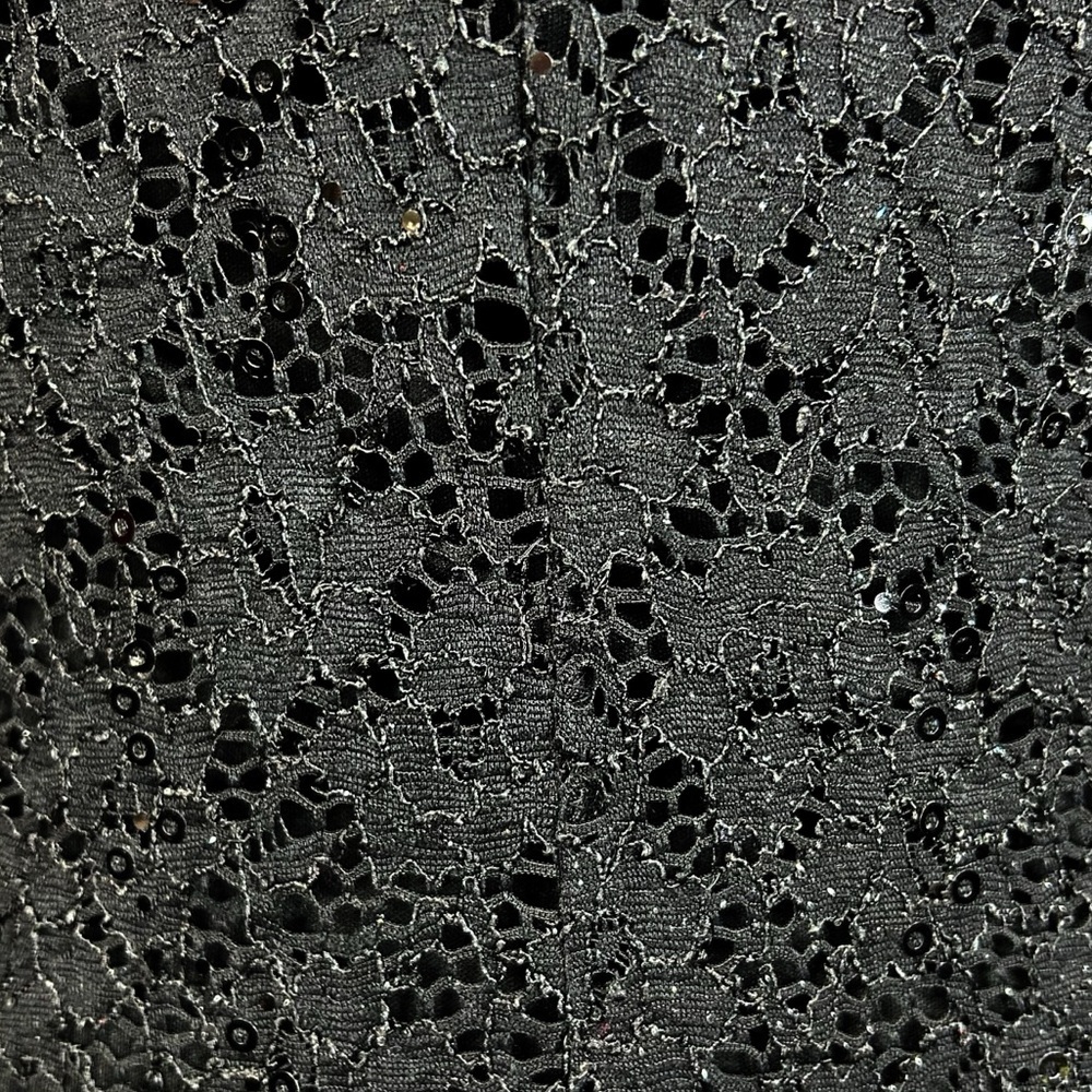 Vintage Candalite Med Lace Sequin Whimsigoth Maxi Dress Dark Fairy Mermaid - Picture 11 of 13